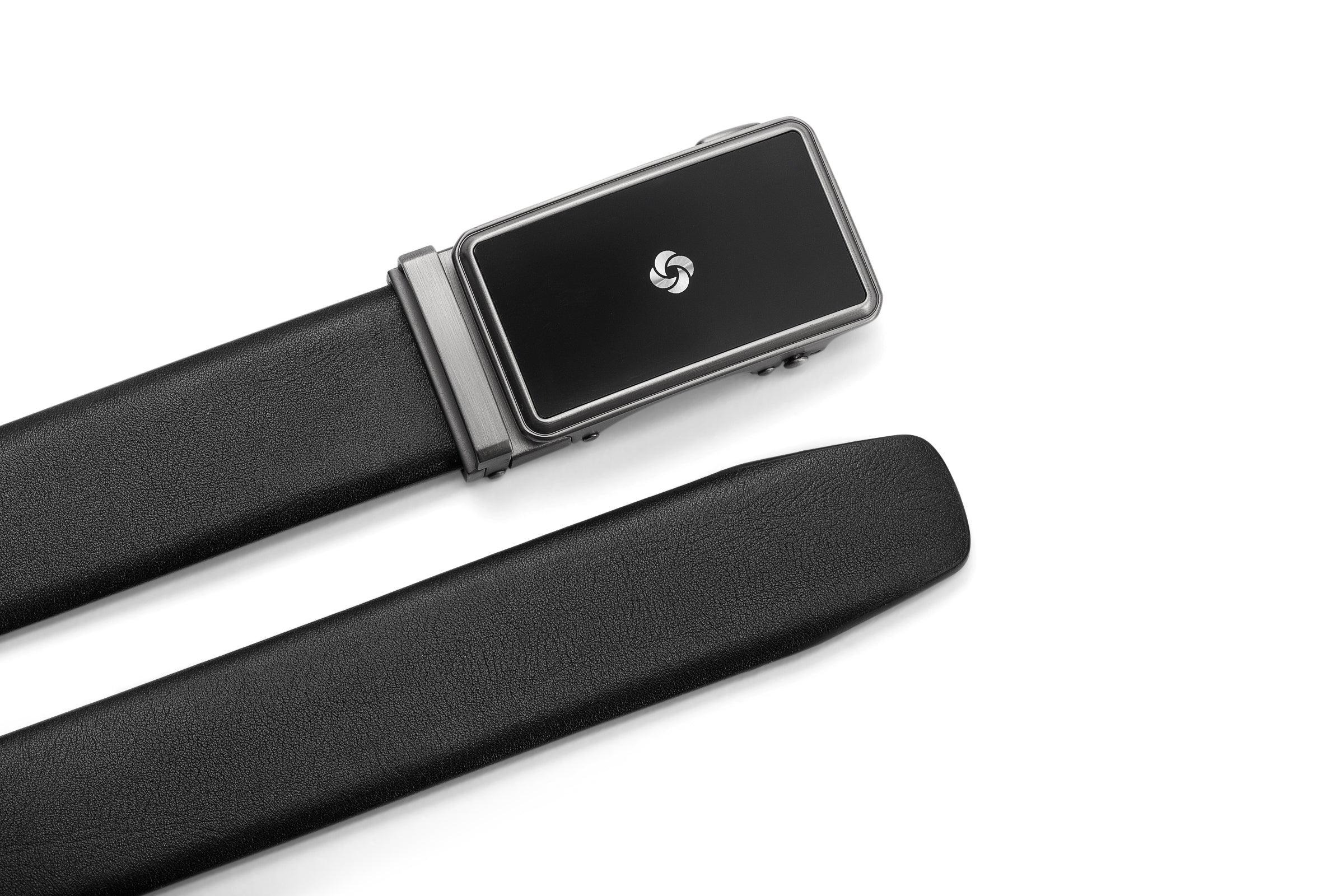 Samsonite AAMIR II Biz Plate AL Auto 02 Black Leather Belt