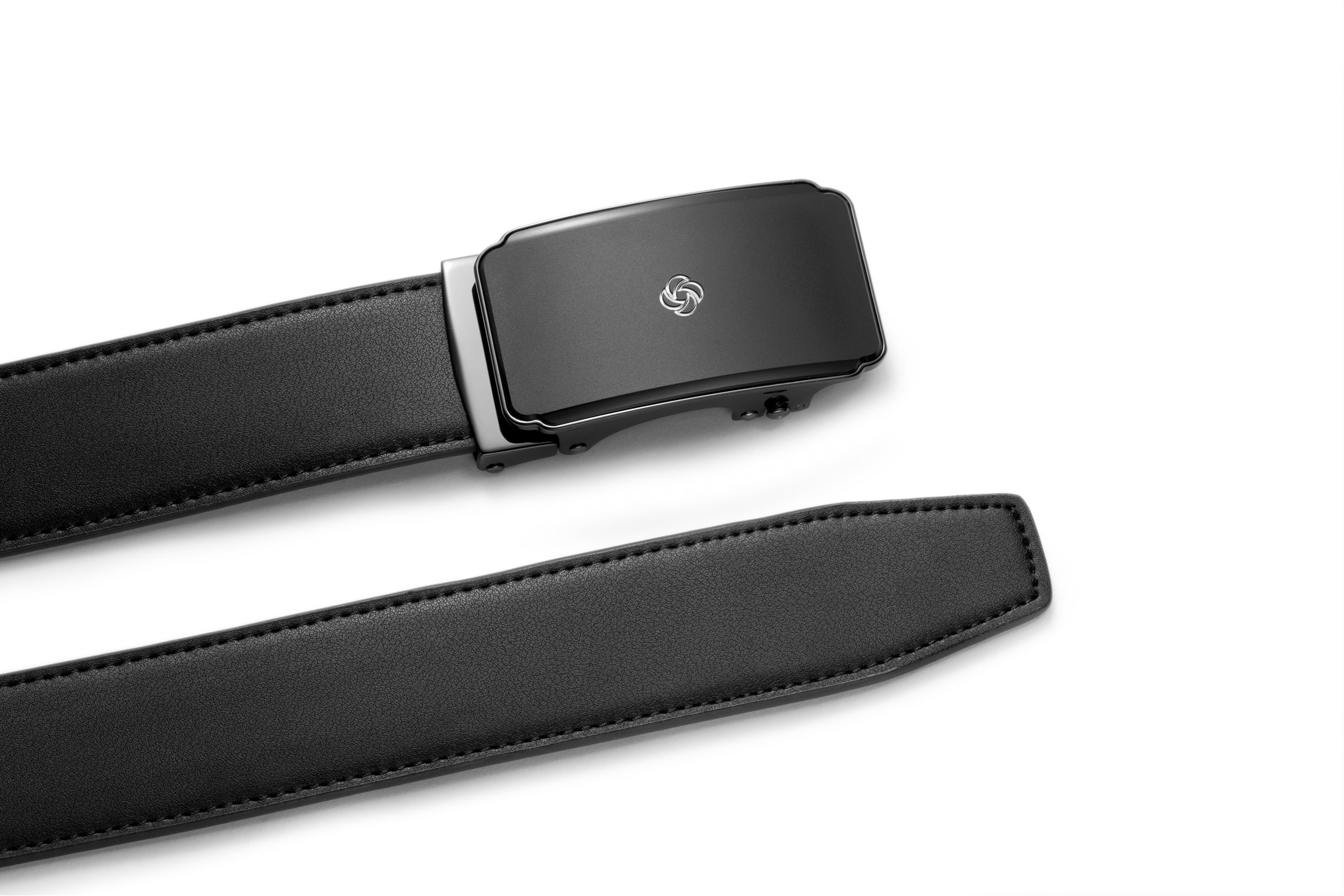 Samsonite AAMIR II Biz Auto Plate Black Leather Belt