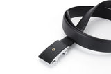Samsonite AAMIR Basic Auto Golden Logo Black Leather Belt