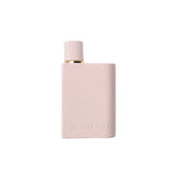 Pink Burberry perfume bottle on a white background.