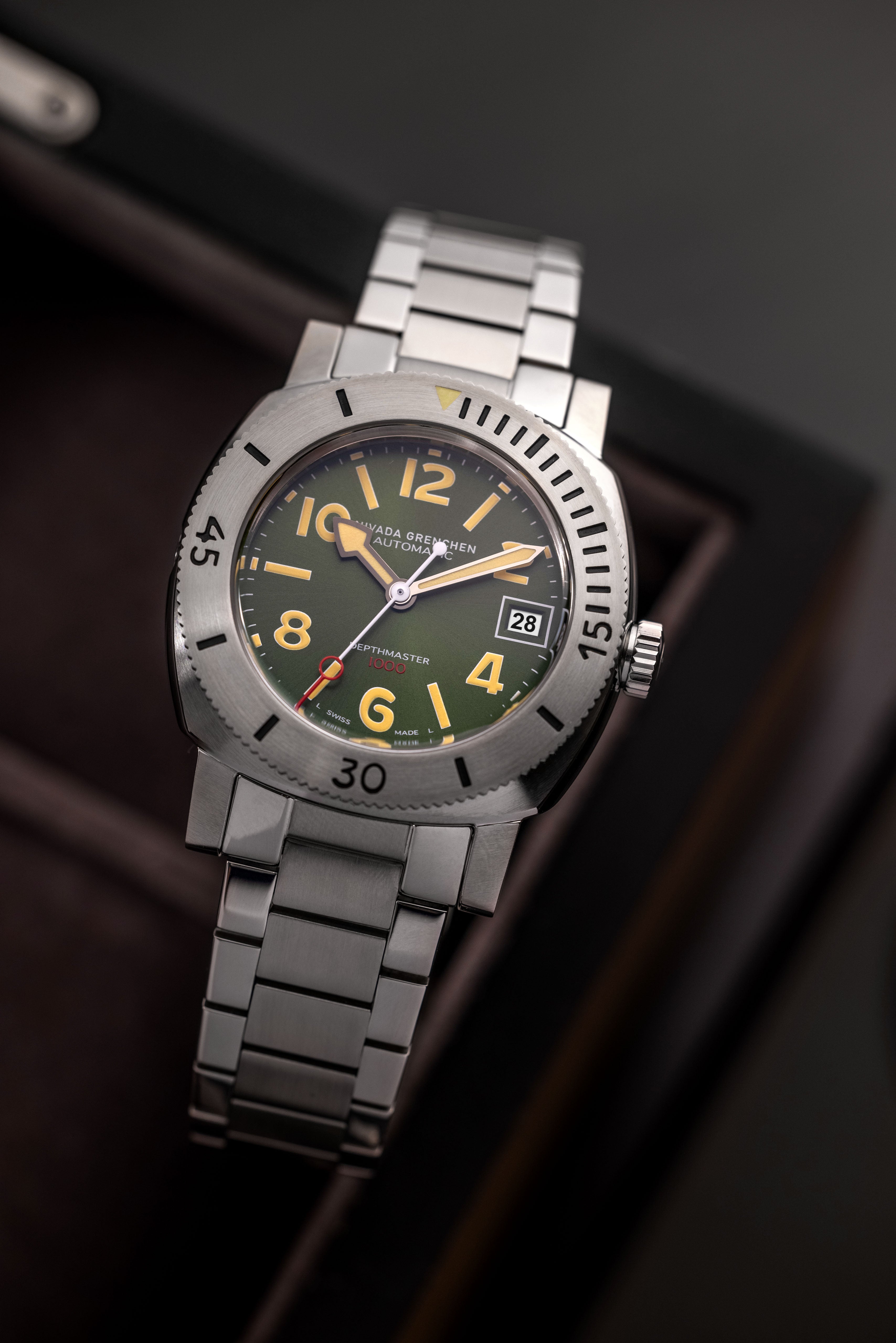 Nivada Grenchen Numerals Date - Depthmaster - 14103A Men's Automatic Watch | Fashion Watches | FYFL | GCC | Men | Mens | Mens Watches | Watches Nivada Grenchen Numerals Date - Depthmaster - 14103A Men's Automatic Watch | Fashion Watches | FYFL | GCC | Men | Mens | Mens Watches | Watches