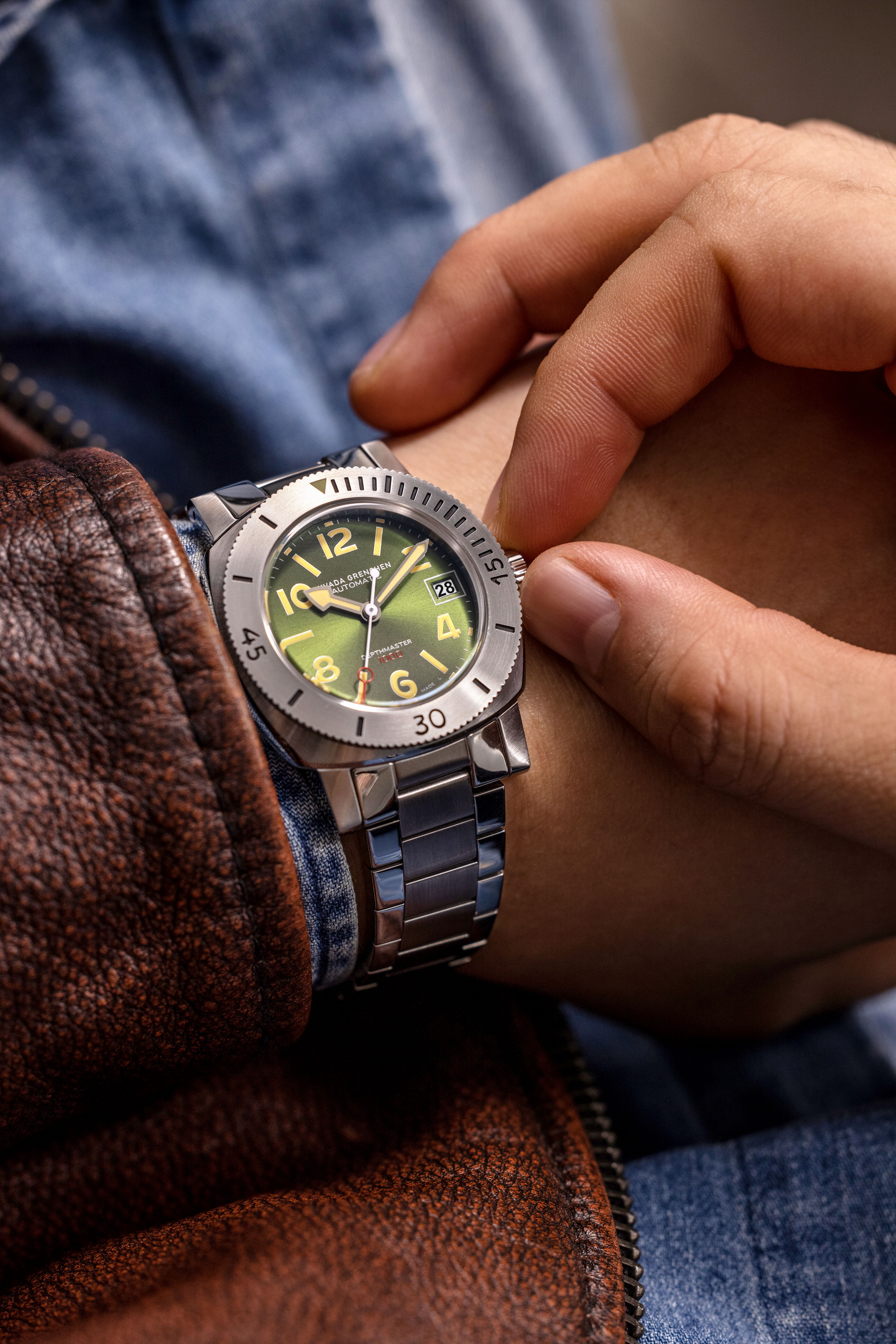 Nivada Grenchen Numerals Date - Depthmaster - 14103A Men's Automatic Watch | Fashion Watches | FYFL | GCC | Men | Mens | Mens Watches | Watches Nivada Grenchen Numerals Date - Depthmaster - 14103A Men's Automatic Watch | Fashion Watches | FYFL | GCC | Men | Mens | Mens Watches | Watches