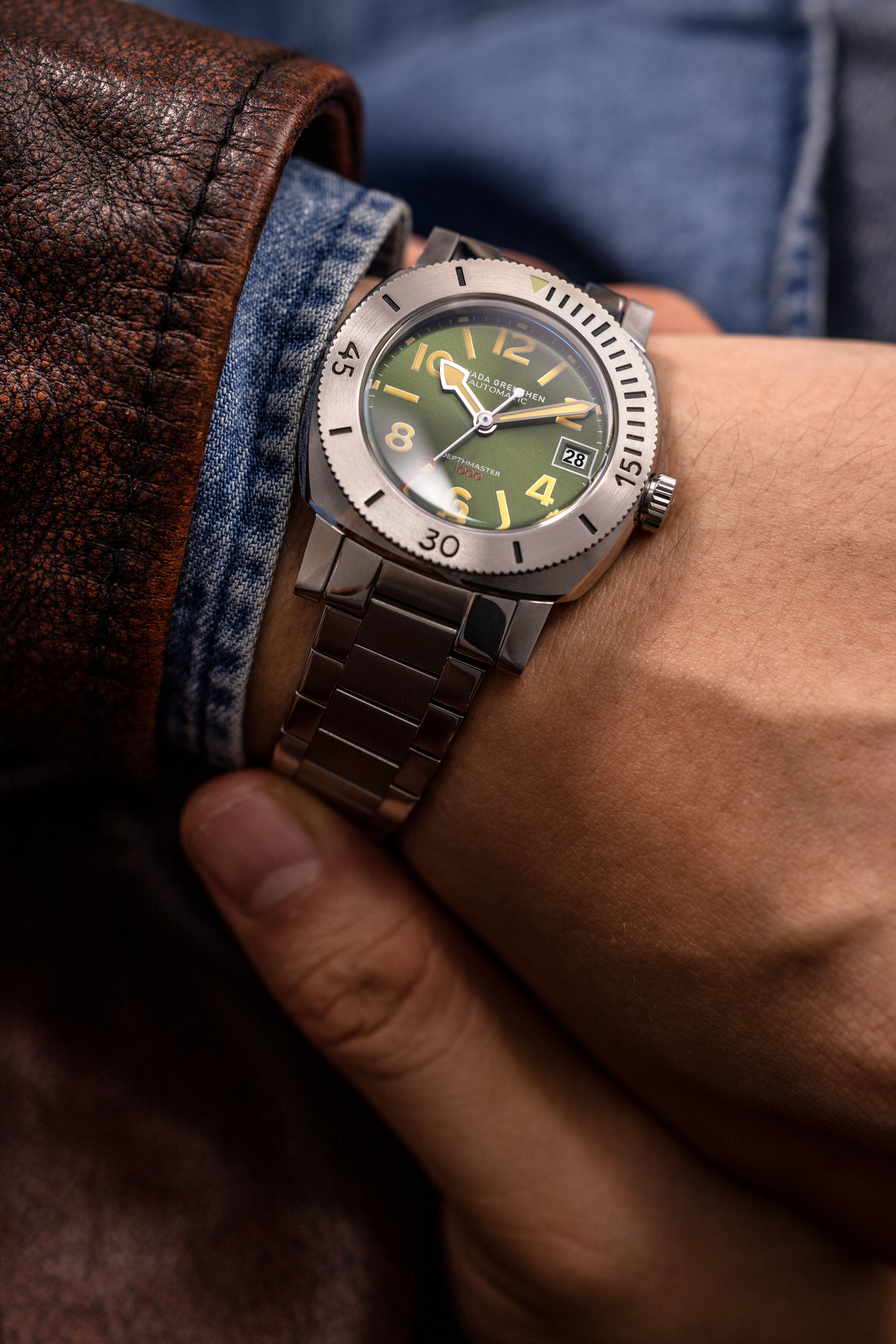 Nivada Grenchen Numerals Date - Depthmaster - 14103A Men's Automatic Watch | Fashion Watches | FYFL | GCC | Men | Mens | Mens Watches | Watches Nivada Grenchen Numerals Date - Depthmaster - 14103A Men's Automatic Watch | Fashion Watches | FYFL | GCC | Men | Mens | Mens Watches | Watches