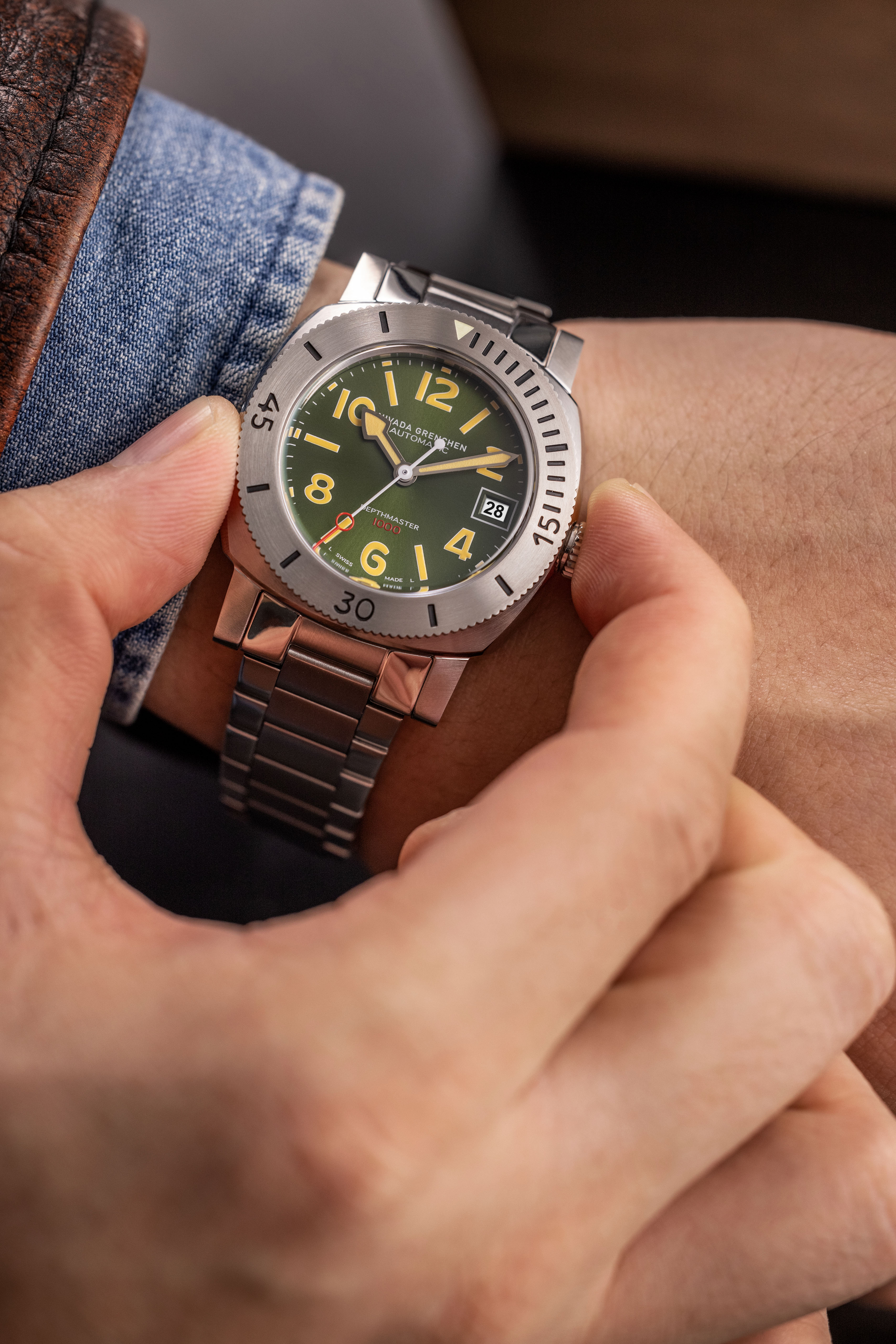 Nivada Grenchen Numerals Date - Depthmaster - 14103A Men's Automatic Watch | Fashion Watches | FYFL | GCC | Men | Mens | Mens Watches | Watches Nivada Grenchen Numerals Date - Depthmaster - 14103A Men's Automatic Watch | Fashion Watches | FYFL | GCC | Men | Mens | Mens Watches | Watches