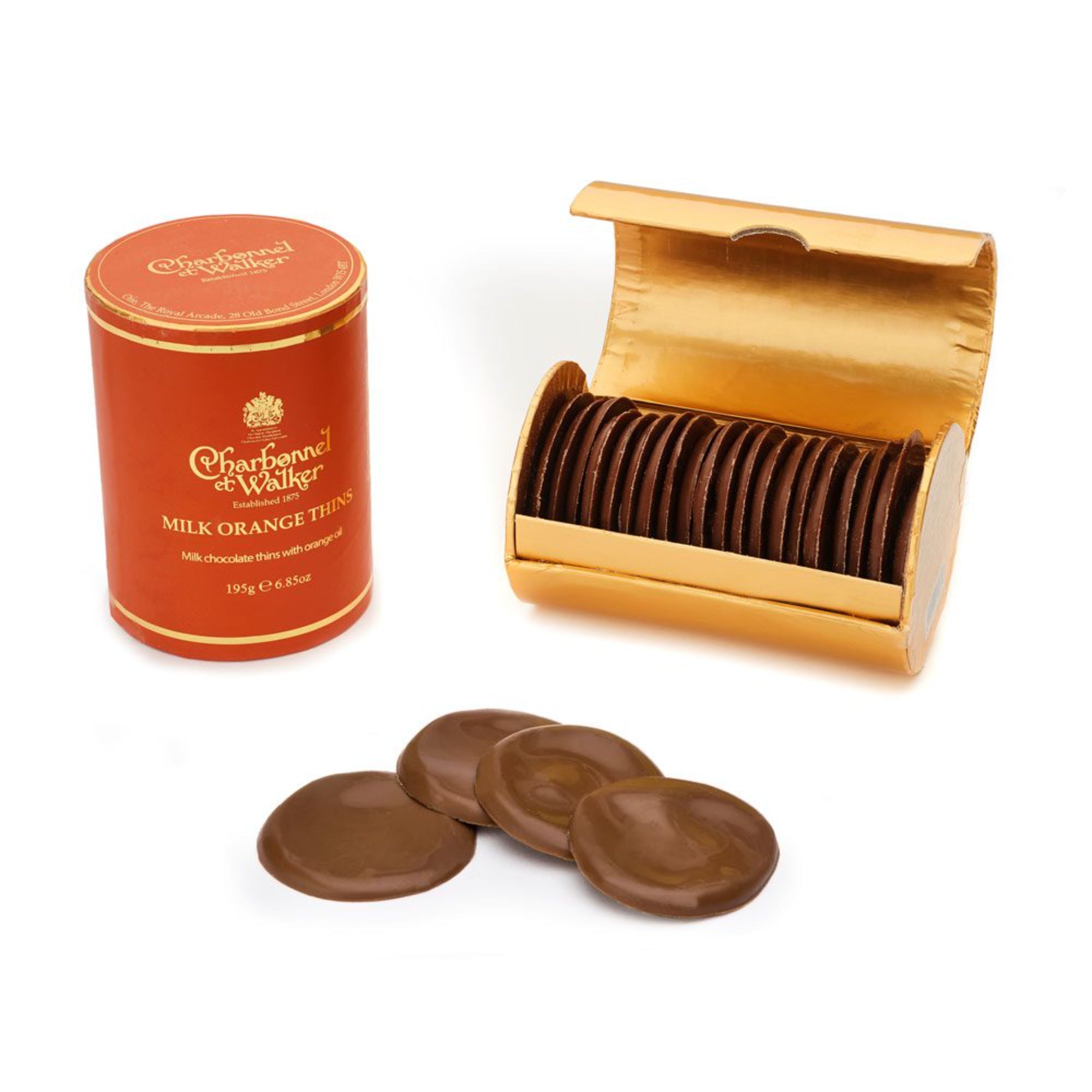 Charbonnel et Walker Milk Orange Thins 200g | Chocolates | Chocolates & Biscuits | EID2023 Charbonnel et Walker Milk Orange Thins 200g | Chocolates | Chocolates & Biscuits | EID2023
