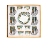 Casablu Porcelain 18 Pcs/Set Cup And Saucer Set, 6 Cup And 6 Saucer, 6 Cawa Cup, 6 Set