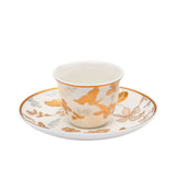 Casa Blu Butterfly Tea & Arabic Coffee Set (18pc) - Gold Accents