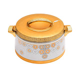Casa Blu Metal Food Warmer with Elegant Geometric Pattern Design