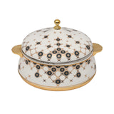 Casa Blu Gold-Plated Geometric Motif Food Warmer