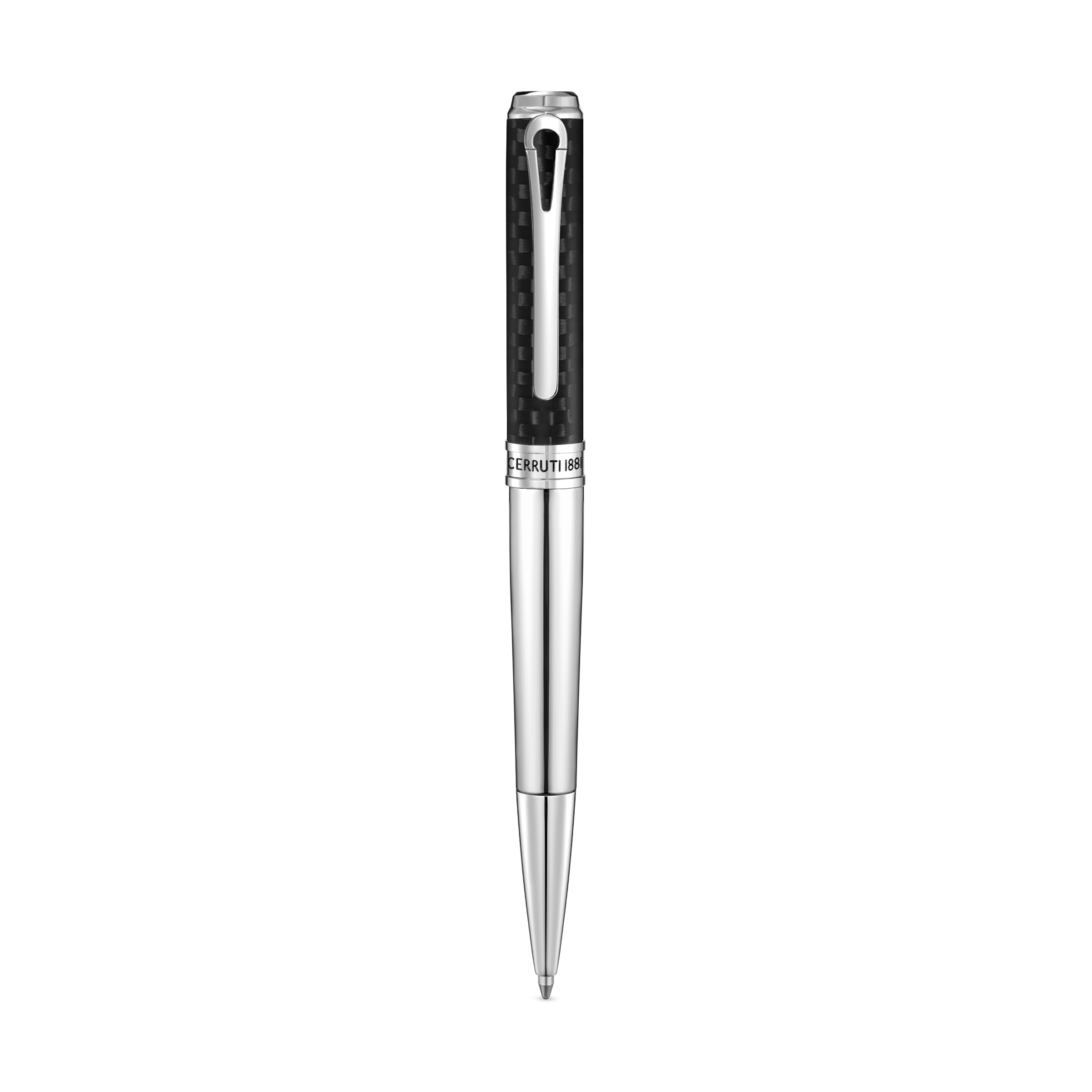 Cerruti 1881 Angelo Ballpoint Pen - Black Carbon Fiber & Stainless Steel | All Accessories | Men | Mens | Pen Cerruti 1881 Angelo Ballpoint Pen - Black Carbon Fiber & Stainless Steel | All Accessories | Men | Mens | Pen