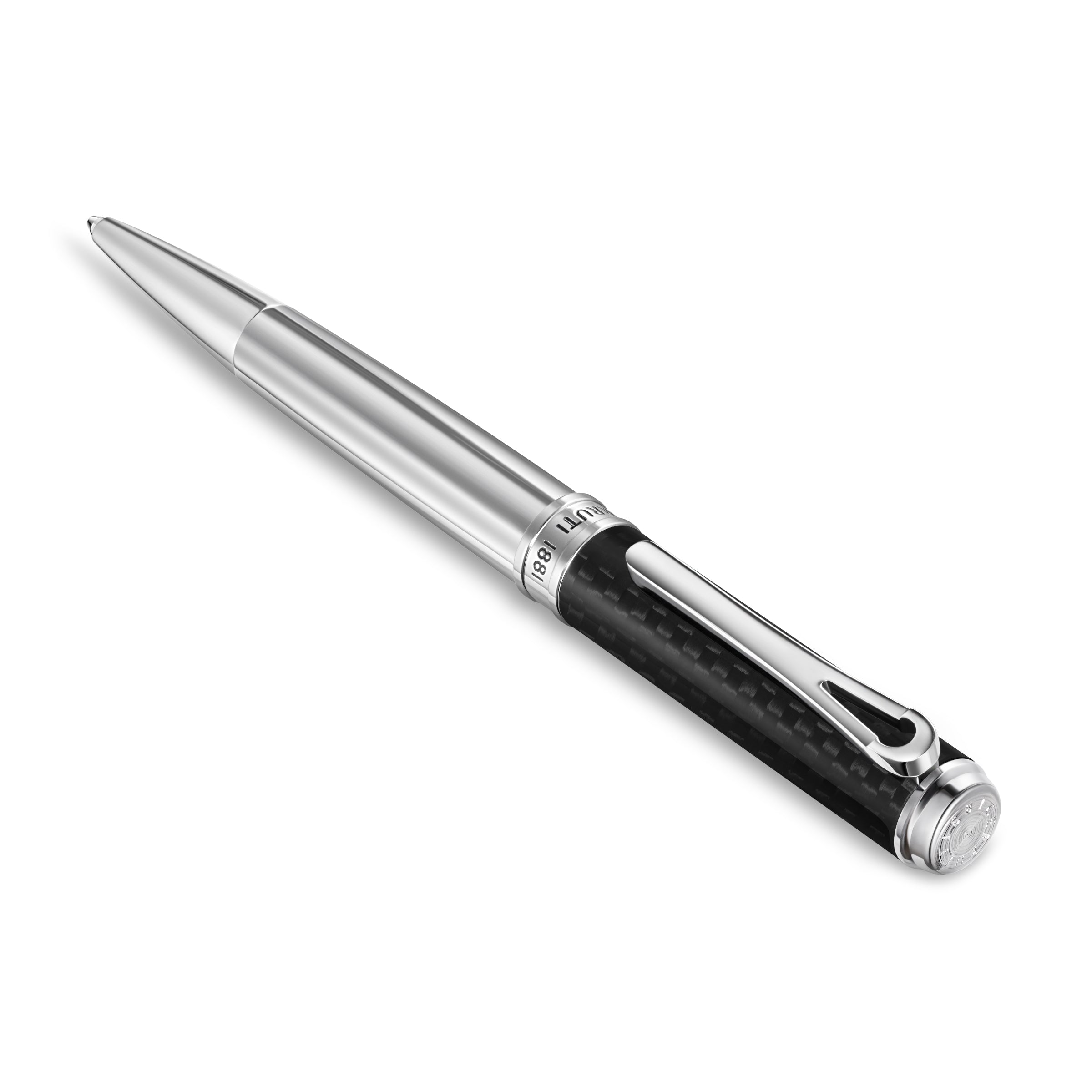 Cerruti 1881 Angelo Ballpoint Pen - Black Carbon Fiber & Stainless Steel | All Accessories | Men | Mens | Pen Cerruti 1881 Angelo Ballpoint Pen - Black Carbon Fiber & Stainless Steel | All Accessories | Men | Mens | Pen