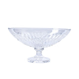 Cristal De Paris Oval Bowl On Leg Gilles Clear
