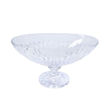 Cristal De Paris Oval Bowl On Leg Gilles Clear