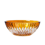 Cristal De Paris Oval Bowl Gilles Amber