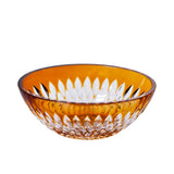 Cristal De Paris Oval Bowl Gilles Amber