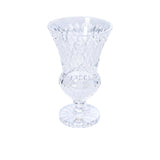 Cristal De Paris Footed Vase Clear Cristal Gilles Cut