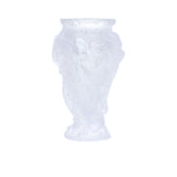 Cristal De Paris Fish Vase Clear Frosted Cristal