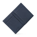 Cerruti 1881 Cannes Men's Genuine Leather Foldable Card Case – Navy Blue ($105 \times 79\text{mm}$)