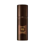 Dark brown cylindrical Tom Ford All Over Body Spray bottle with a rectangular label