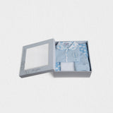 Jules & Juliette Paris CHARLIE Baby Blue Hot Air Balloon Gift Set of 3 pcs, Pyjama & Blanket & Hat