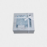 Jules & Juliette Paris CHARLIE Baby Blue Hot Air Balloon Gift Set of 3 pcs, Pyjama & Blanket & Hat