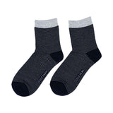 Cole Haan Men's Stripe Short Crew Navy Socks
