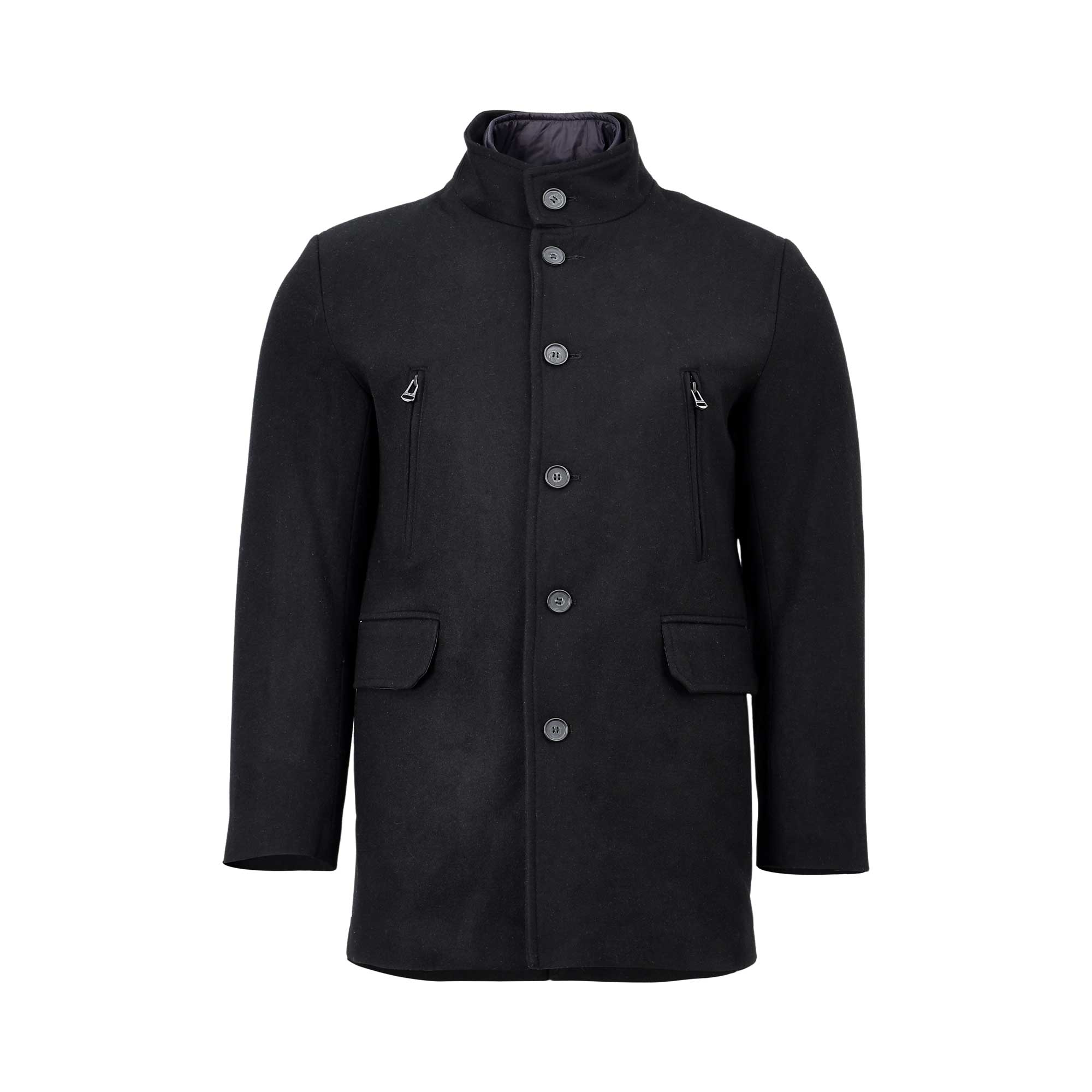 Cole Haan Men's Pressed Melton Wool 3 In 1 Jacket