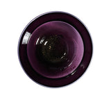 Casa Blu Violet With Golden Bottom Overlapping Mouth Plate