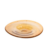 Casa Blu Amber With Golden Dots Plate