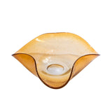 Casa Blu Amber With Golden Dots Plate