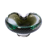 Casa Blu Clear With Light Green And Dark Green Bowl