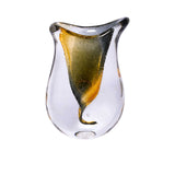 Casa Blu Grey With Amber Crystal Decoration Vase