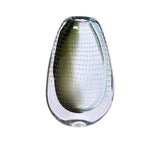 Casa Blu Clear With Light Green And Dark Green Decoration Vase