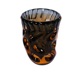 Casa Blu Grey With Warm Sun Color Glass Vase