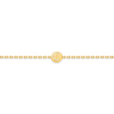 Cerruti 1881 Eletra Gold Plated Bracelet with Round Crystal Monogram