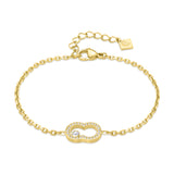 Cerruti 1881 Bianca Gold Plated Bracelet with Crystal Charm