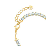 Cerruti 1881 Claudia Gold Plated Tennis Bracelet with Clear Crystals