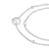 Cerruti 1881 Luciana Women's Double-Layer Stainless Steel Round Motif Necklace