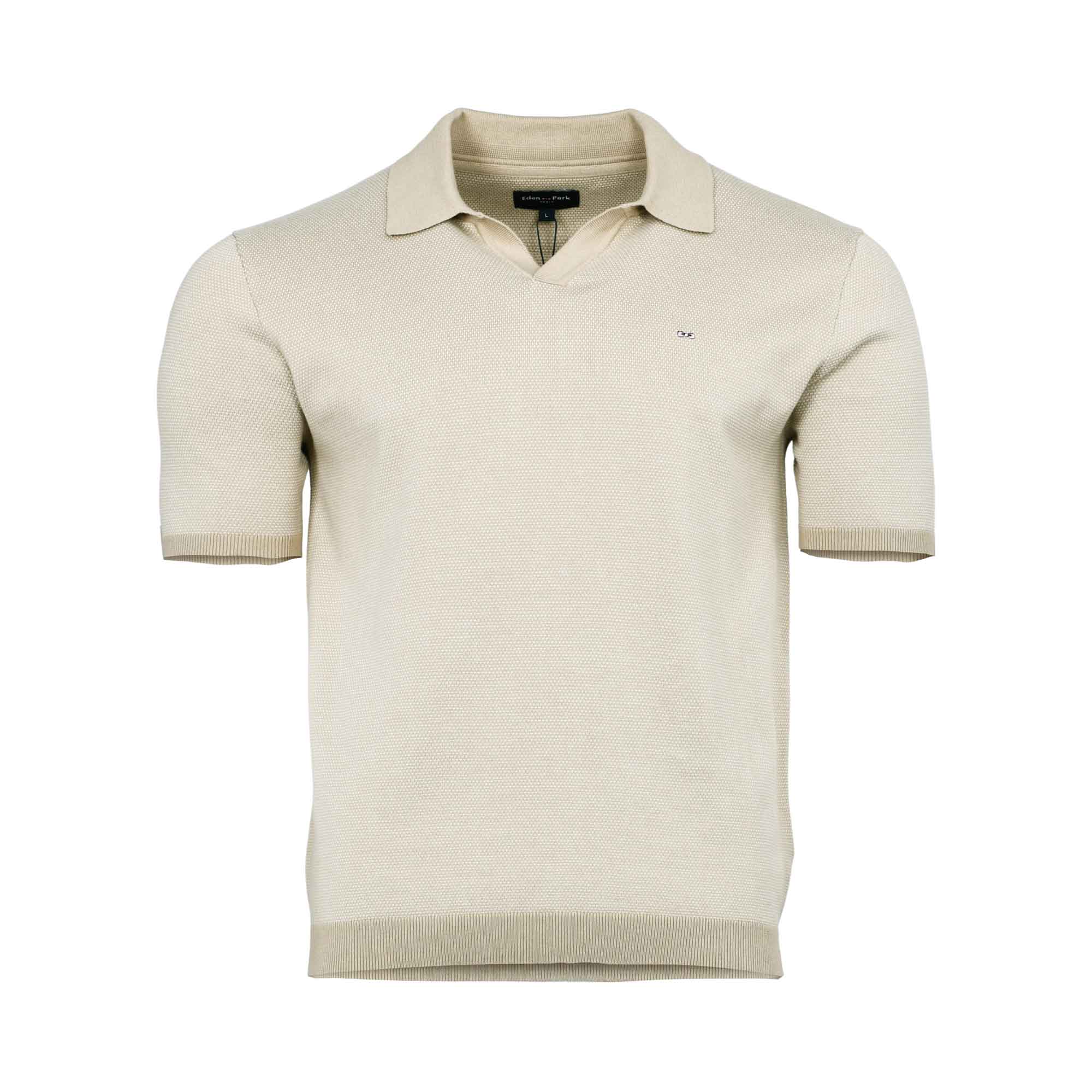 Eden Park Men's Sand Beige Textured Knit Polo Shirt | All Clothing | Men | Men's Polo Shirt | Mens | Mens Fashion | Polo shirt | Polo T-shirt Eden Park Men's Sand Beige Textured Knit Polo Shirt | All Clothing | Men | Men's Polo Shirt | Mens | Mens Fashion | Polo shirt | Polo T-shirt