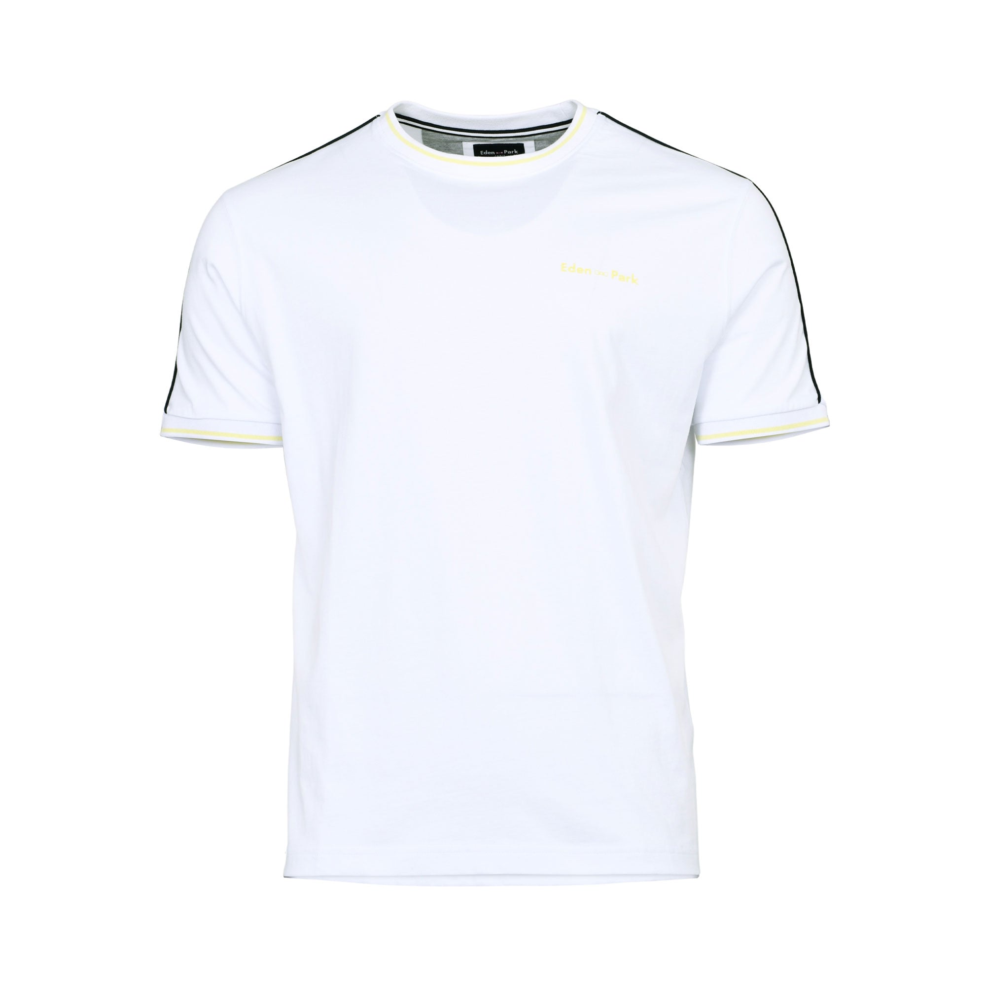 Eden Park Men's Crew Neck T-Shirt with Striped Sleeves | All Clothing | departure-to-desk | Men | Men T-shirts | Mens | Mens Fashion | new-season-2025 | Tops & T-Shirts Eden Park Men's Crew Neck T-Shirt with Striped Sleeves | All Clothing | departure-to-desk | Men | Men T-shirts | Mens | Mens Fashion | new-season-2025 | Tops & T-Shirts