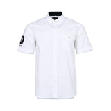 Eden Park Men's White Short-Sleeve Button-Down Shirt