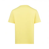 Light yellow short-sleeve t-shirt with a crew neck, shown from the back.