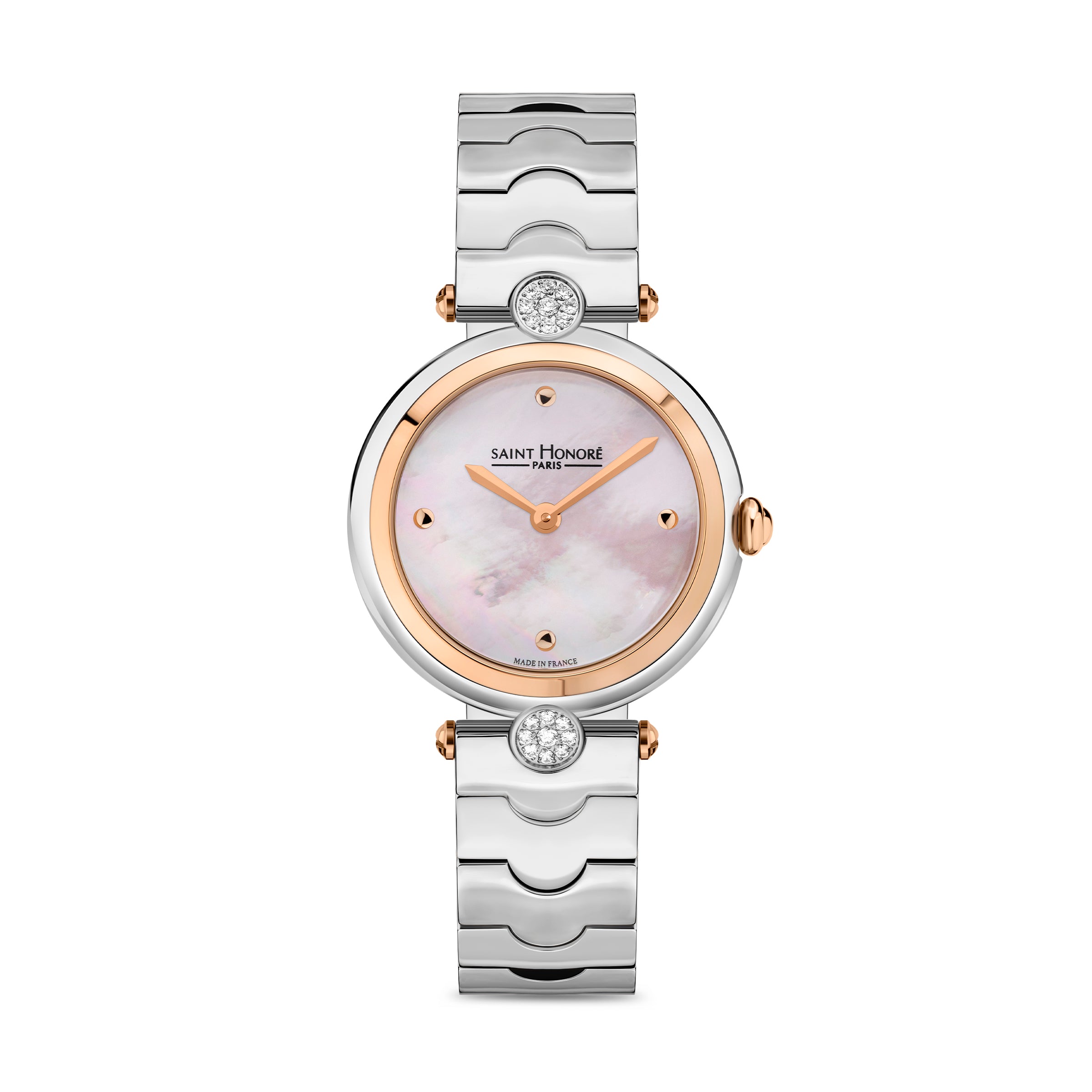 Saint Honore City of Lights Women's Pink MOP Dial Rose Gold Bszel