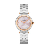 Saint Honore City of Lights Women's Pink MOP Dial Rose Gold Bszel Silver Diamonds Watch