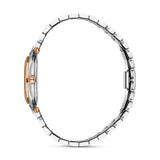 Saint Honore City of Lights Women's Pink MOP Dial Rose Gold Bszel Silver Diamonds Watch