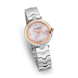 Saint Honore City of Lights Women's Pink MOP Dial Rose Gold Bszel Silver Diamonds Watch