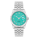 Cerruti 1881 Baccio Gents Turquoise Dial Silver-Tone Stainless Steel Watch