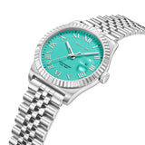 Cerruti 1881 Baccio Gents Turquoise Dial Silver-Tone Stainless Steel Watch