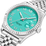 Cerruti 1881 Baccio Gents Turquoise Dial Silver-Tone Stainless Steel Watch