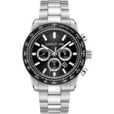 Cerruti 1881 Turchino Gents Chronograph Black Dial Stainless Steel Silver Watch